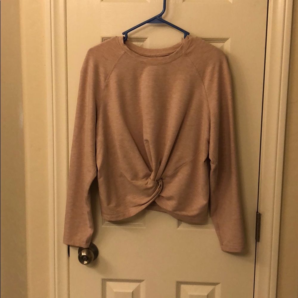 lululemon pullover. Heathered pink.